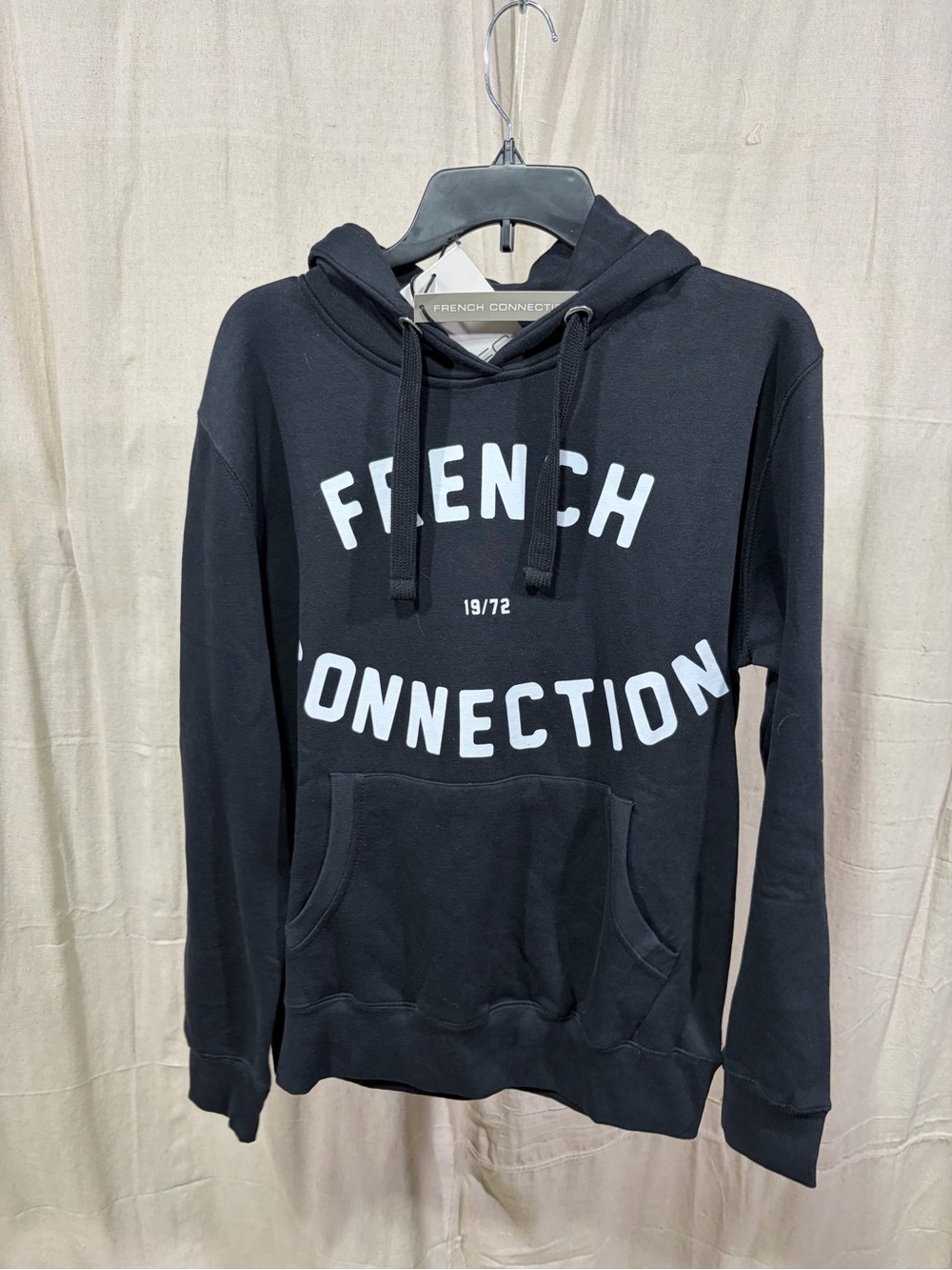 (NWT!) The French Connection Black Logo Hoodie